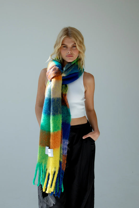 NEW Arctic Fox Luxury Recycled Cosy Scarf - Nordic Skies