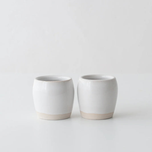 Dor & Tan Espresso Cups - Minimal White