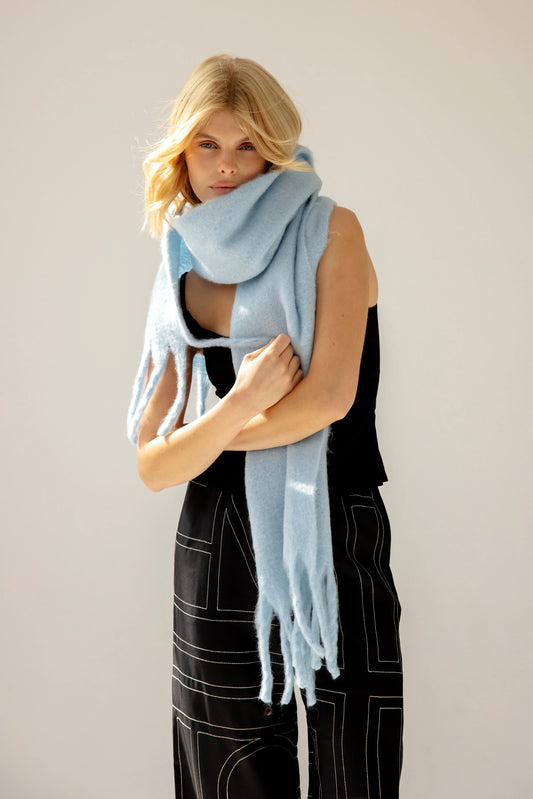 Arctic Fox Luxury Recycled Cosy Scarf - Glacier Blue