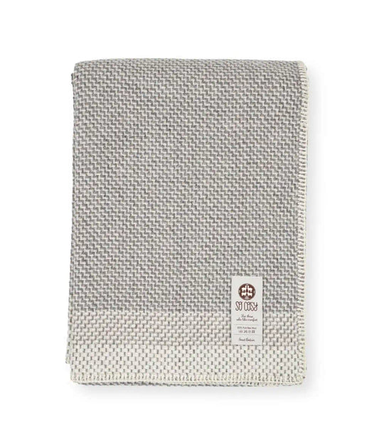 Derby Soft Grey Throw Blanket