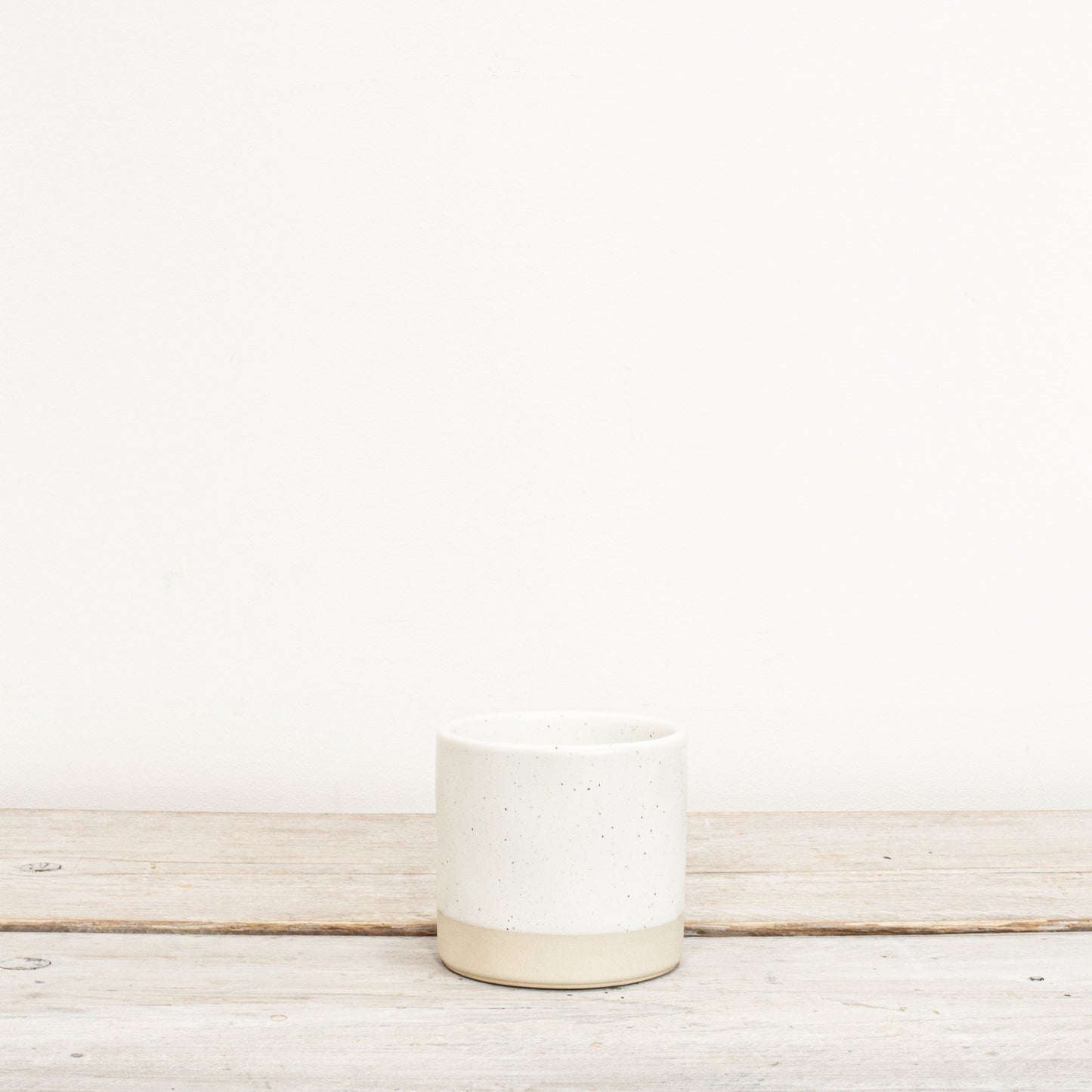 Ivory Speckled Ceramic Pot