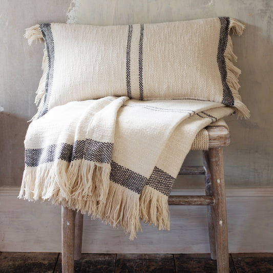 Black Stripe Cushion