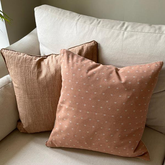 Wild Bee Print Recycled Cotton Cushion