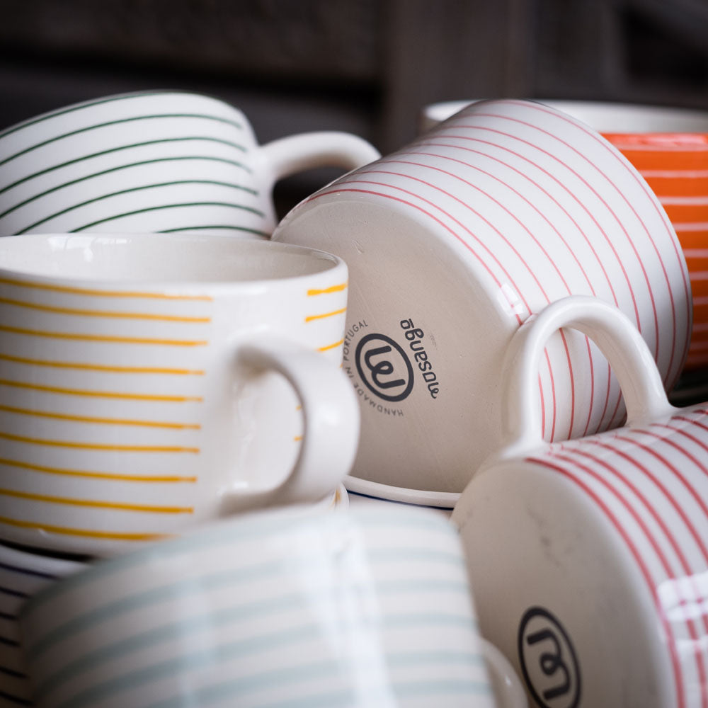 Horizontal Stripe Mug Colour Range