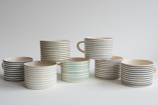 Horizontal Stripe Mug Colour Range