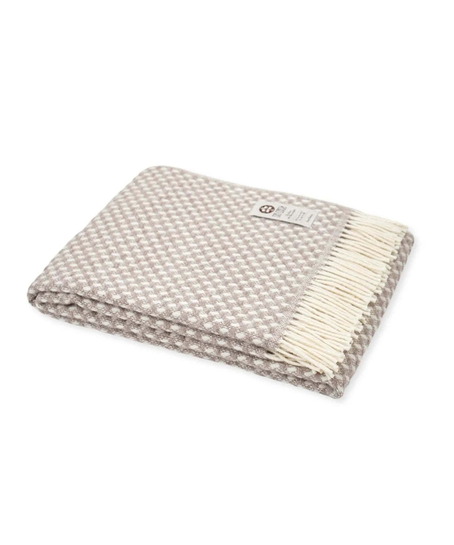 New Zealand Pure New Wool Dakar Blanket - Soft Taupe