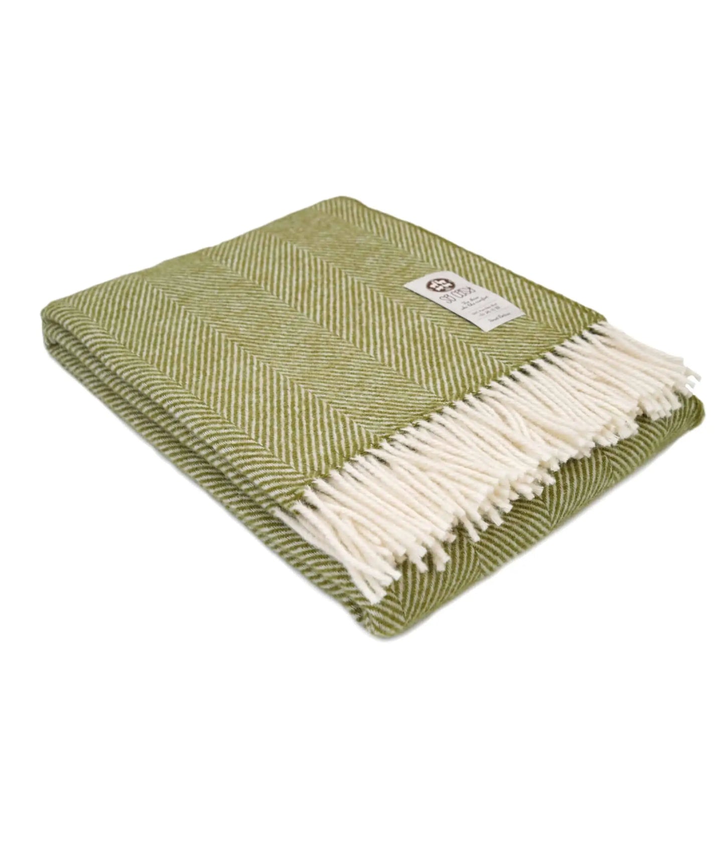 New Zealand Pure New Wool blanket Apple Green