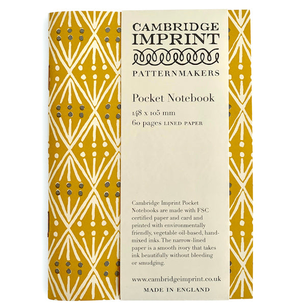 POCKET NOTEBOOK SELVEDGE MUSTARD