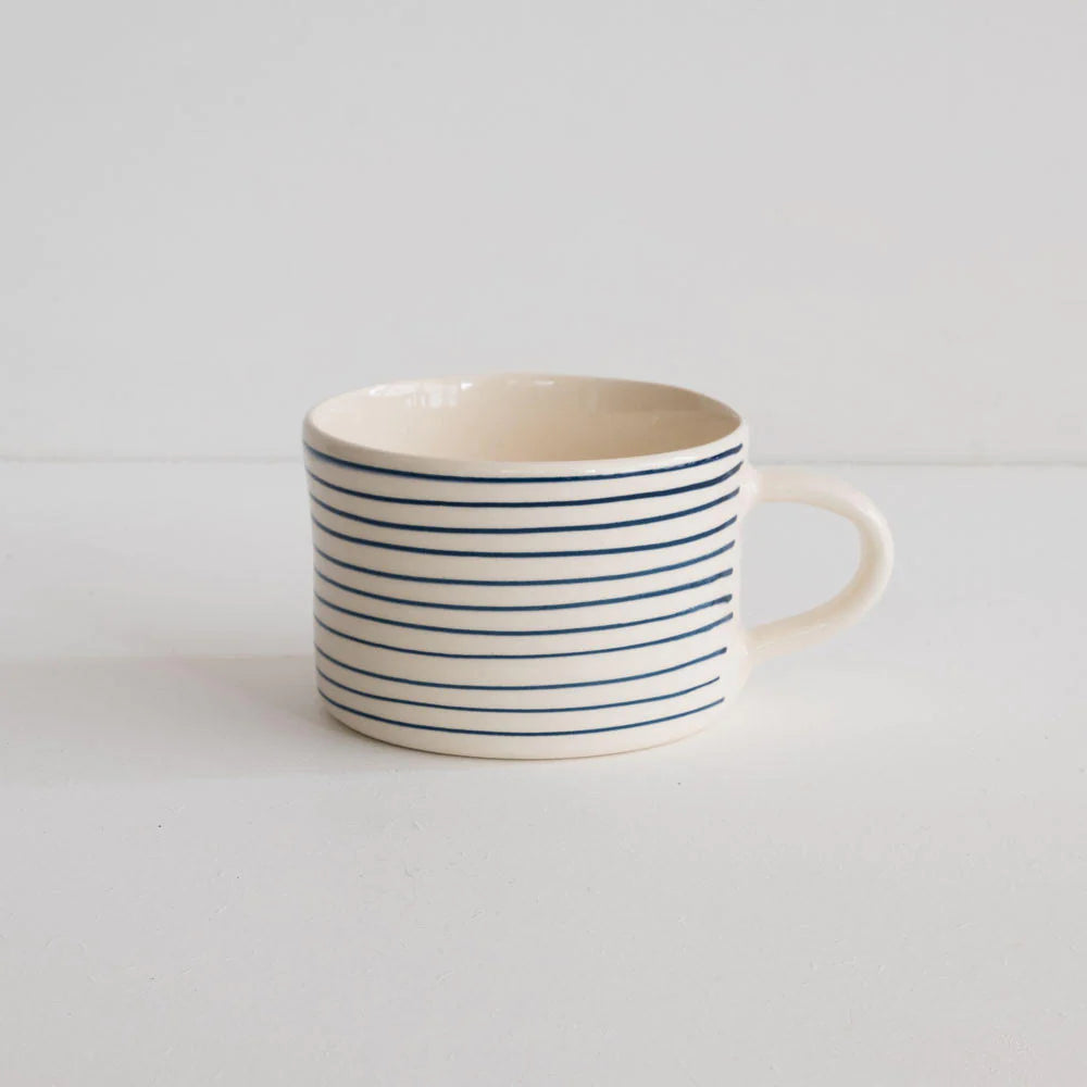 Horizontal Stripe Mug - Navy