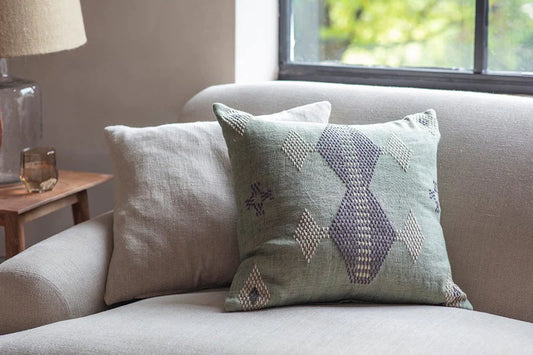 Ekta Embroidered Linen Cushion