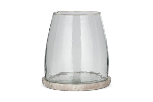 Sikkim Marble & Recycled Glass Lantern - Large