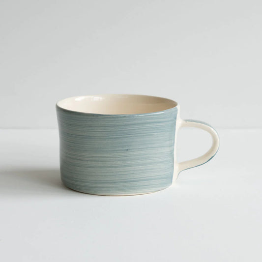 Plain Colour Wash Handmade Mug - Dove Grey