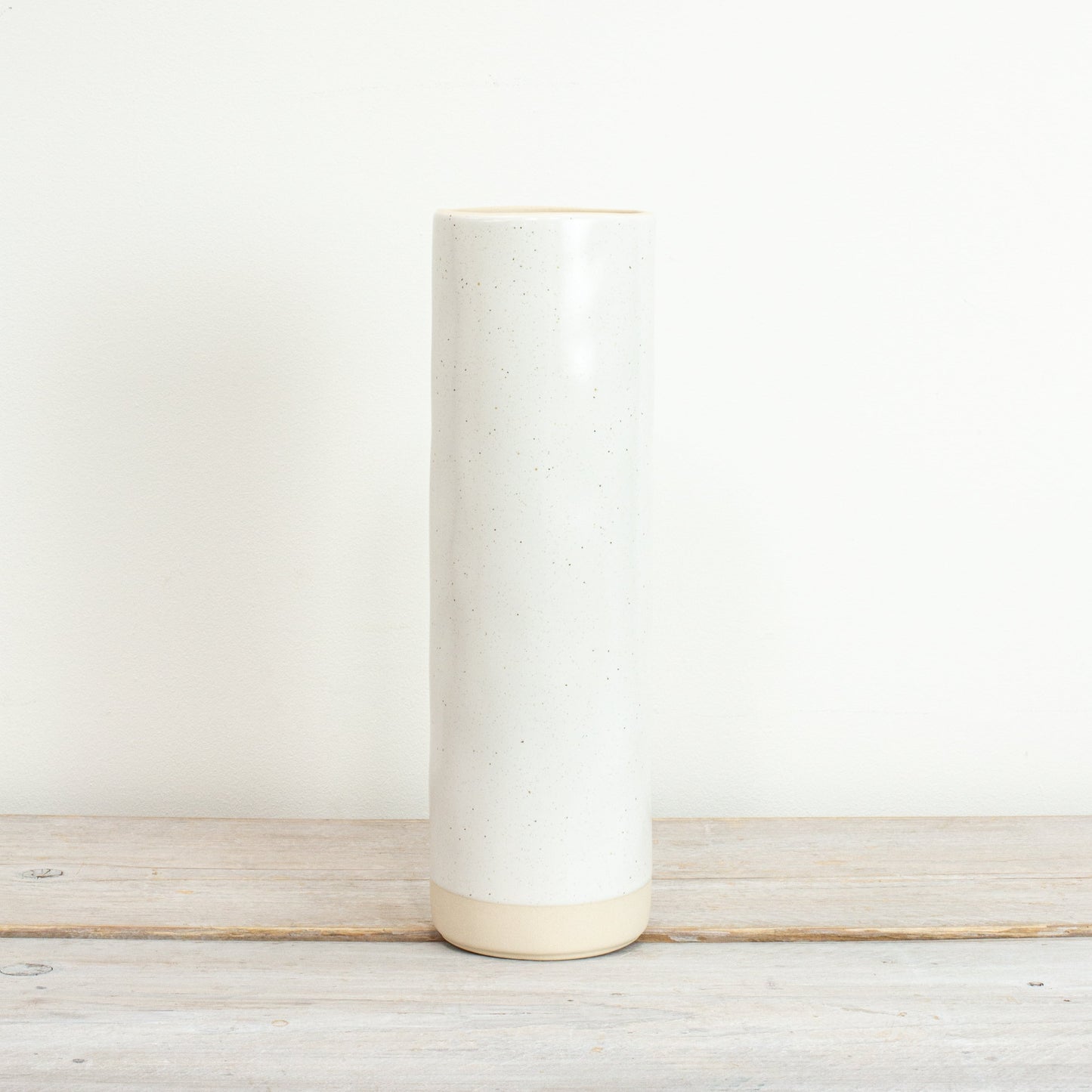 Ivory Speckled  Ceramic Pot