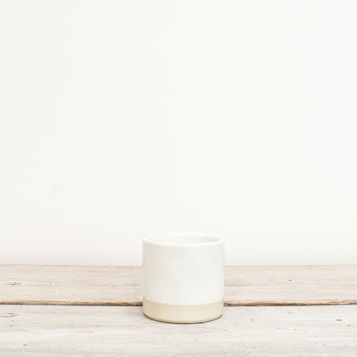 Ivory Speckled  Ceramic Pot