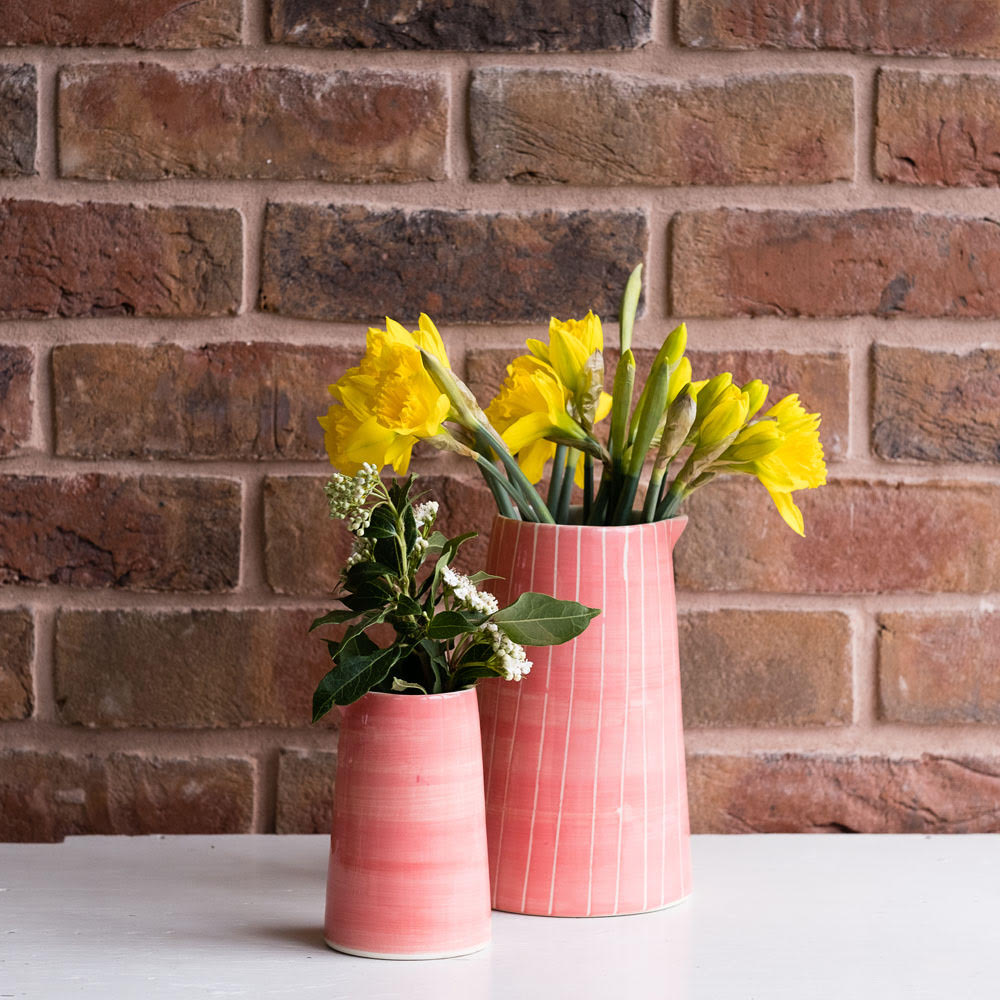 Creamer Jug Sgrafitto Stripe