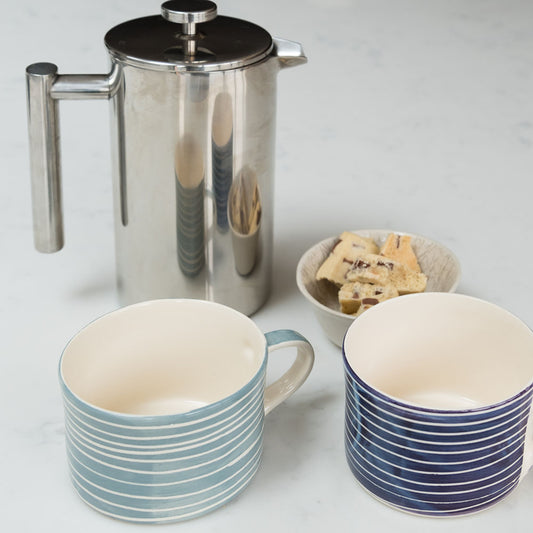 Sgraffito Stripe Mug Color Range